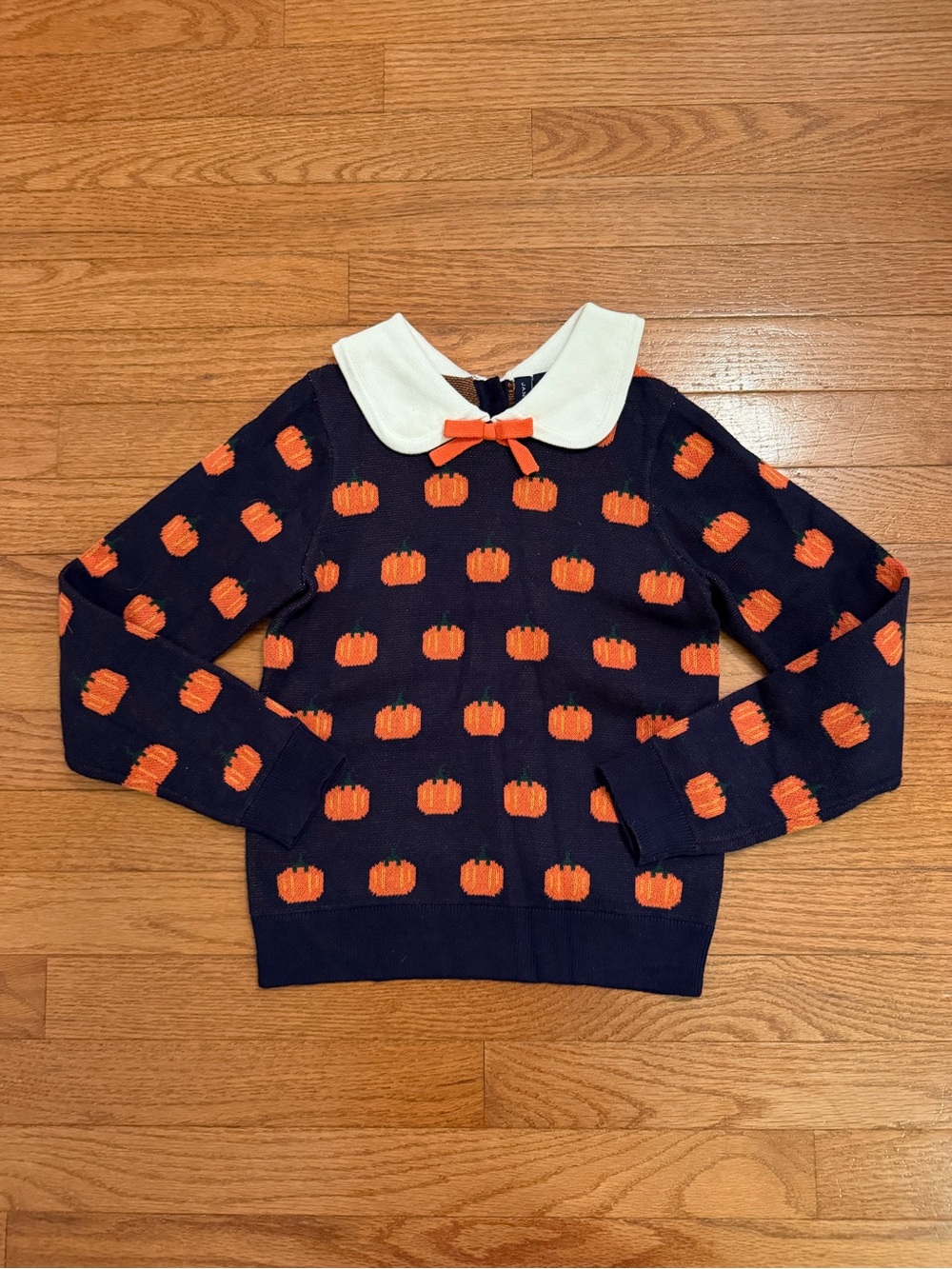 Janie and Jack Girls Harvest Pumpkin Sweater